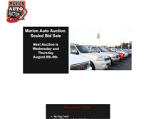 Tablet Screenshot of marionautoauction.com